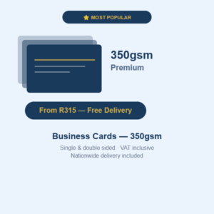 Business Cards — 350gsm Premium